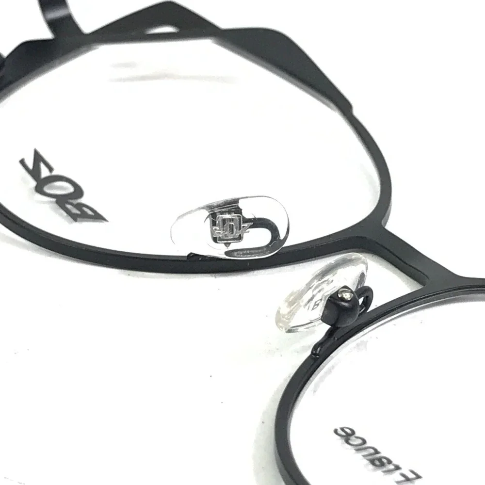 BOZ Eyeglasses Frames OSTINE 0068 Black Red Matte Cat Eye Full Rim 54-16-140